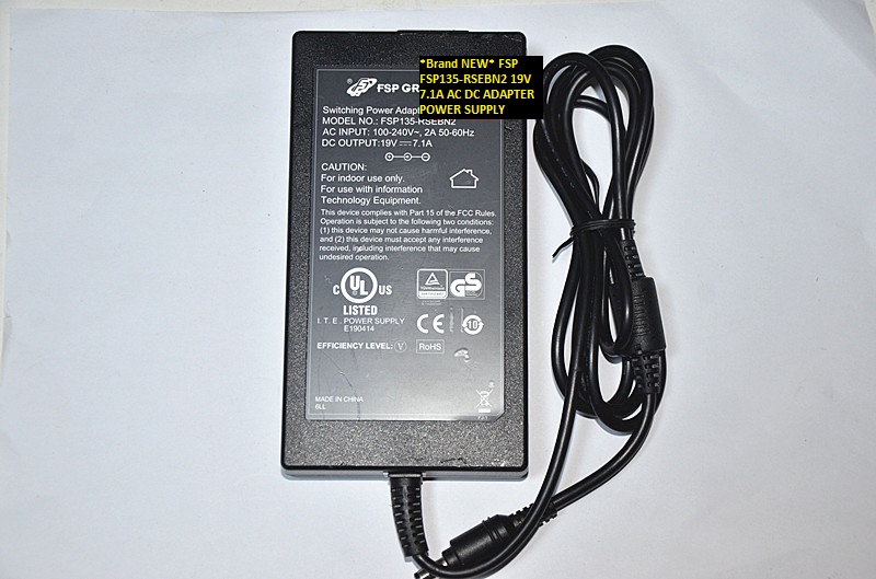 *Brand NEW* FSP FSP135-RSEBN2 19V 7.1A AC DC ADAPTER POWER SUPPLY